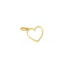 The Lovery Mini Gold Heart Charm In Multi
