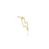 The Lovery Mini Gold Lightning Bolt Charm In Multi
