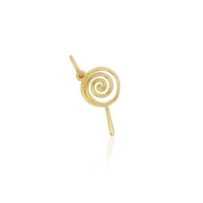 The Lovery Mini Gold Lollipop Charm In Multi