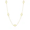 The Lovery Mini Gold Open Clover Necklace