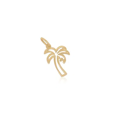 The Lovery Mini Gold Palm Tree Charm In Multi