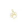 The Lovery Mini Gold Paw Charm In Multi