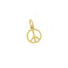 The Lovery Mini Gold Peace Charm In Multi