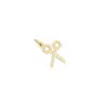 The Lovery Mini Gold Scissor Charm In Multi