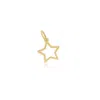 The Lovery Mini Gold Star Charm In Multi