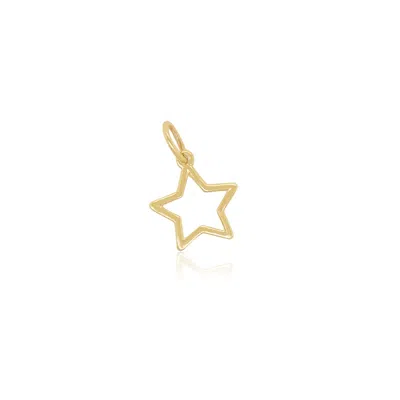 The Lovery Mini Gold Star Charm In Multi