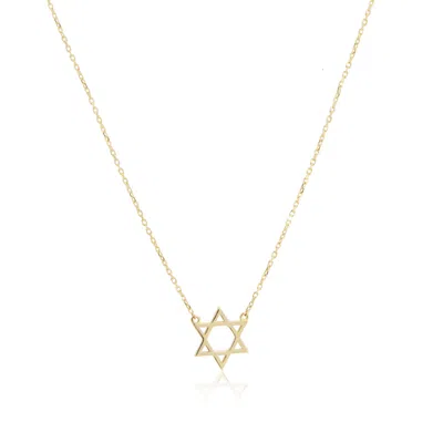 The Lovery Mini Gold Star Of David Necklace