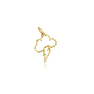 The Lovery Mini Gold Storm Charm In Multi
