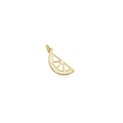 The Lovery Mini Gold Watermelon Charm In Multi