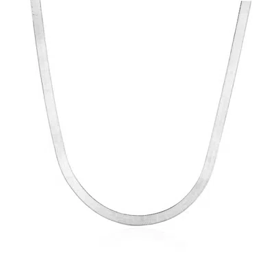 The Lovery Mini Herringbone Necklace In Multi