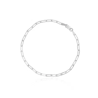 The Lovery Mini Paperclip Bracelet In Silver