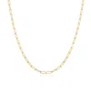The Lovery Mini Paperclip Link Chain Necklace In Multi