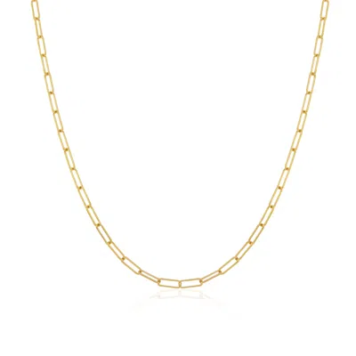 The Lovery Mini Paperclip Link Chain Necklace In Multi