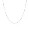 The Lovery Mini Paperclip Link Chain Necklace In Multi