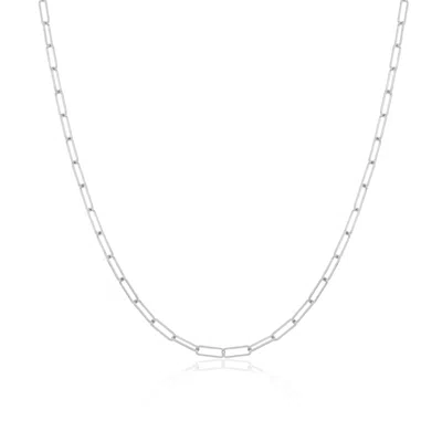 The Lovery Mini Paperclip Link Chain Necklace In Multi