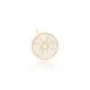 The Lovery Mother Of Pearl And Diamond Halo Compass Charm In Multi