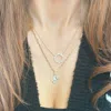 The Lovery Mother Of Pearl And Gold Diamond Clover Charm In Multi