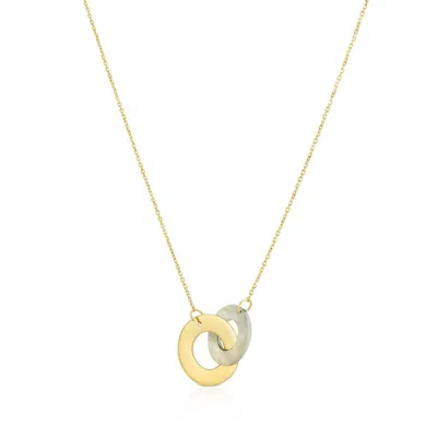 The Lovery Mother Of Pearl And Gold Infinity Necklace In Multi