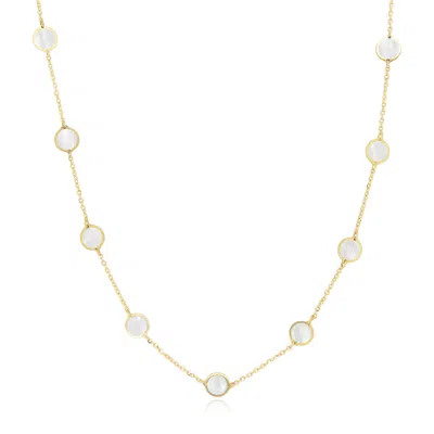 The Lovery Mother Of Pearl Bubble Chain Necklace