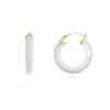 The Lovery Mother Of Pearl Hoop Earrings