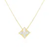 The Lovery Mother Of Pearl Luxe Flower Necklace