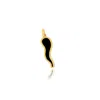 The Lovery Onyx Horn Charm In Black