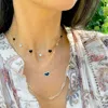 The Lovery Onyx Single Heart Necklace