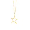 The Lovery Open Star Necklace In Multi