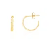 The Lovery Oval Link Hoop Earrings In Multi