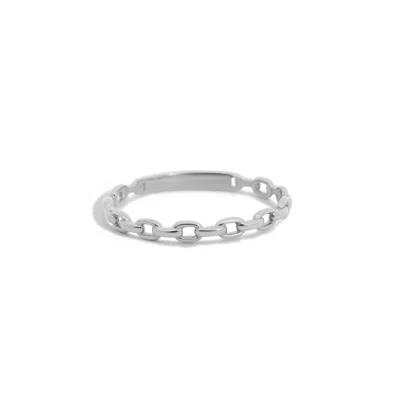 The Lovery Oval Link Ring In Pattern