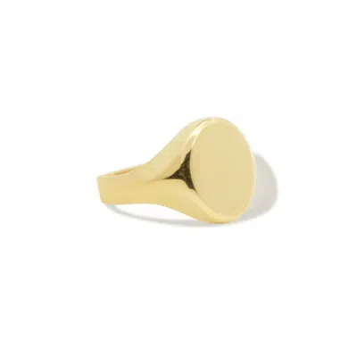 The Lovery Oval Signet Ring In Multi