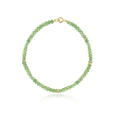The Lovery Peridot Bead Bracelet