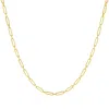 The Lovery Round Link Paperclip Chain Necklace 18 Inches In Multi