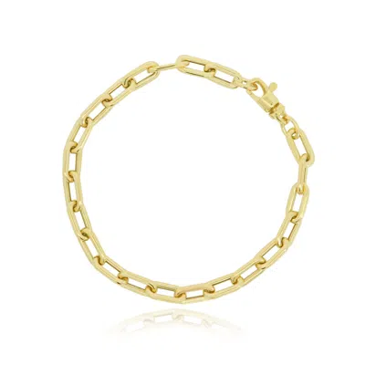 The Lovery Rounded Rectangle Paperclip Bracelet In Multi