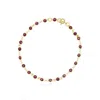 The Lovery Ruby Bezel Bracelet In Pink