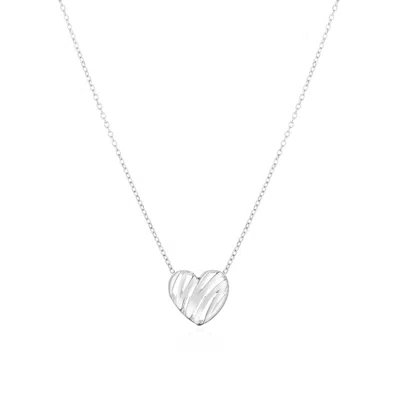 The Lovery Scribble Heart Necklace In Multi