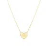 The Lovery Scribble Heart Necklace In Multi