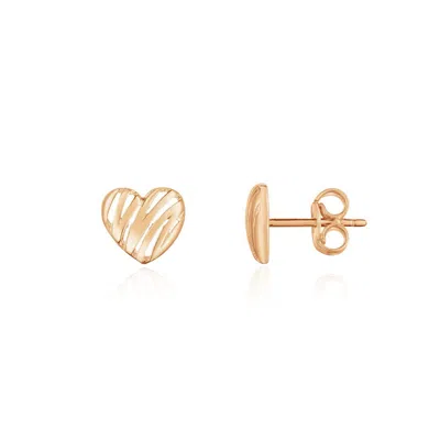 The Lovery Scribble Heart Stud Earrings In Multi