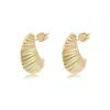 The Lovery Seashell C-hoop Earrings In Multi