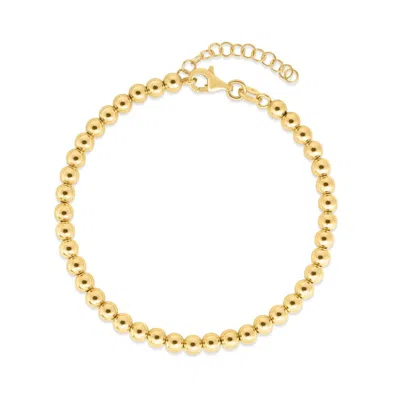 The Lovery Small Gold Ball Bead Bracelet In Multi