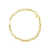 The Lovery Square Link Paperclip Bracelet In Multi