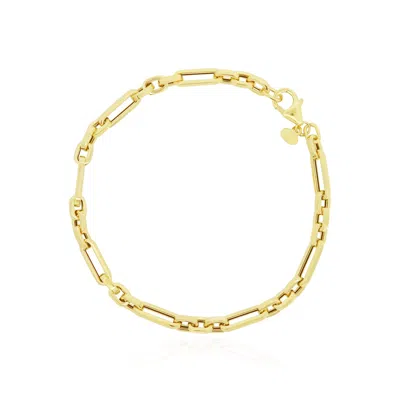 The Lovery Square Link Paperclip Bracelet In Multi