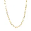 The Lovery Square Link Paperclip Chain Necklace In Multi