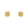The Lovery Textured Knot Stud Earrings In Multi