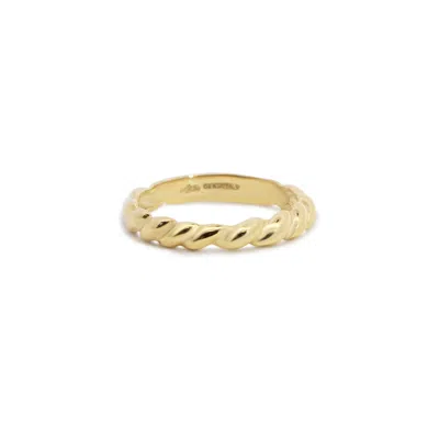 The Lovery Thick Twisted Gold Band