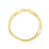 The Lovery Triple Strand Herringbone Bracelet