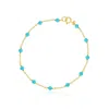 The Lovery Turquoise Bead Chain Bracelet