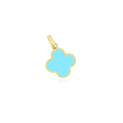 The Lovery Turquoise Clover Charm 14 Millimeters