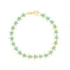 The Lovery Turquoise Star Bracelet In Blue