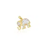The Lovery Two Tone Gold Lace Elephant Charm